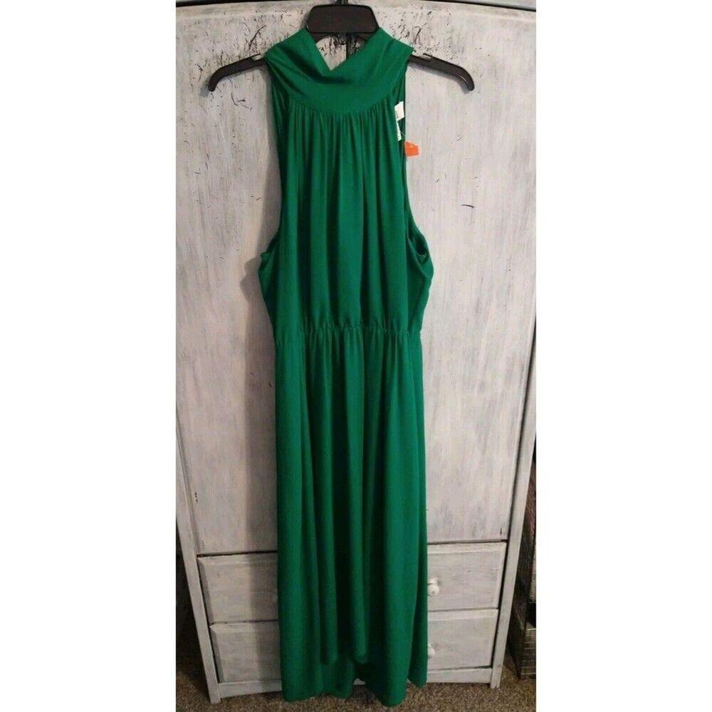 Badgley Mischka Green Maxi Dress